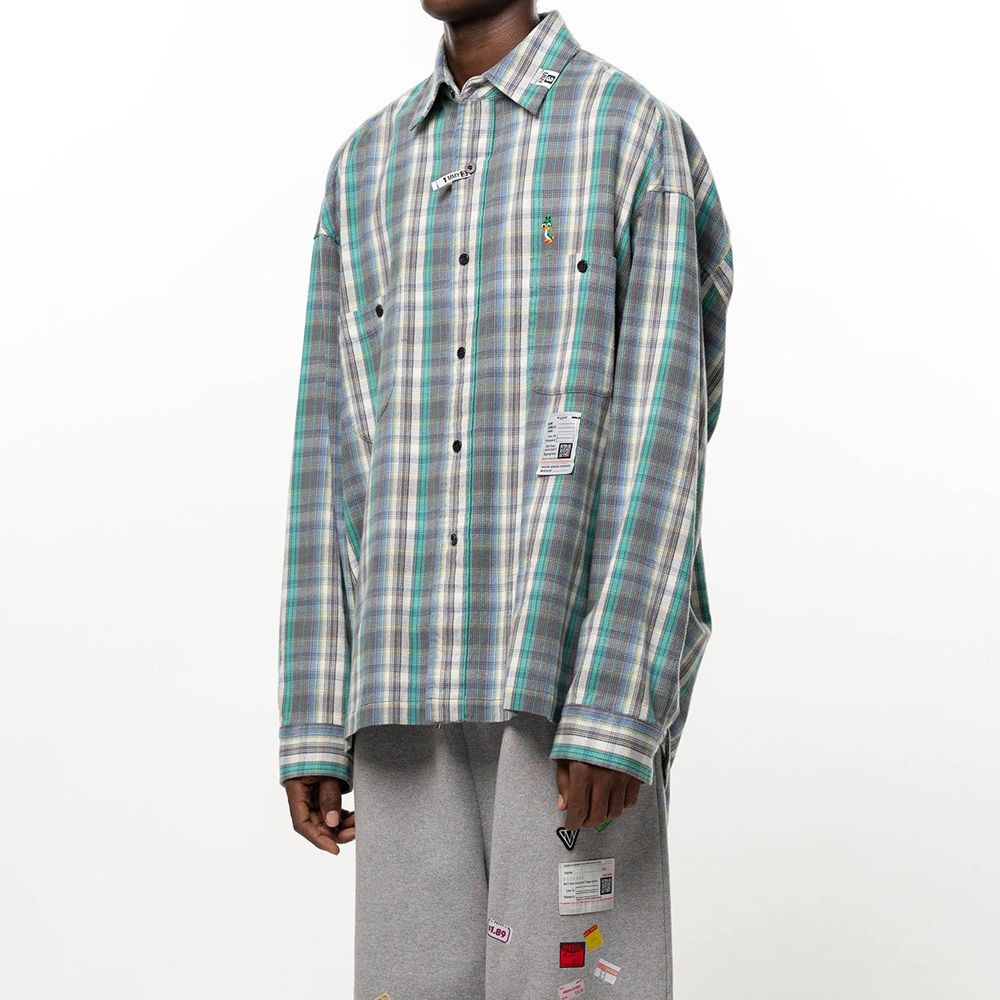 Check Long Sleeve Shirt - Green / チェック ロングスリーブ シャツ / J17SH186