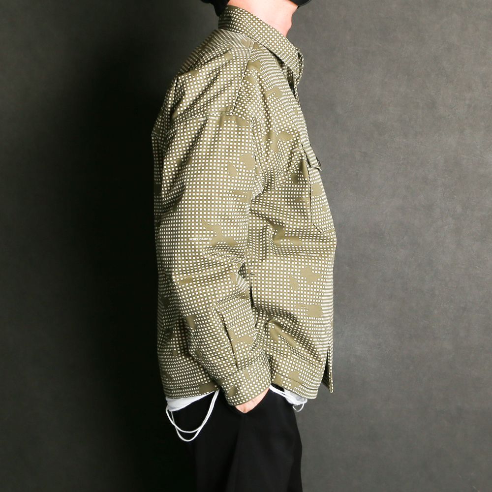 N.HOOLYWOOD - CPO SHIRT / REBEL FABRIC by UNDERCOVER / 2212-SH36-003 peg |  chemical conbination