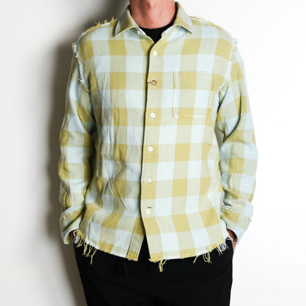 Buffalo PLAID FRINGE SHIRTS / フリンジ バッファローチェック シャツ / TSH-F2105