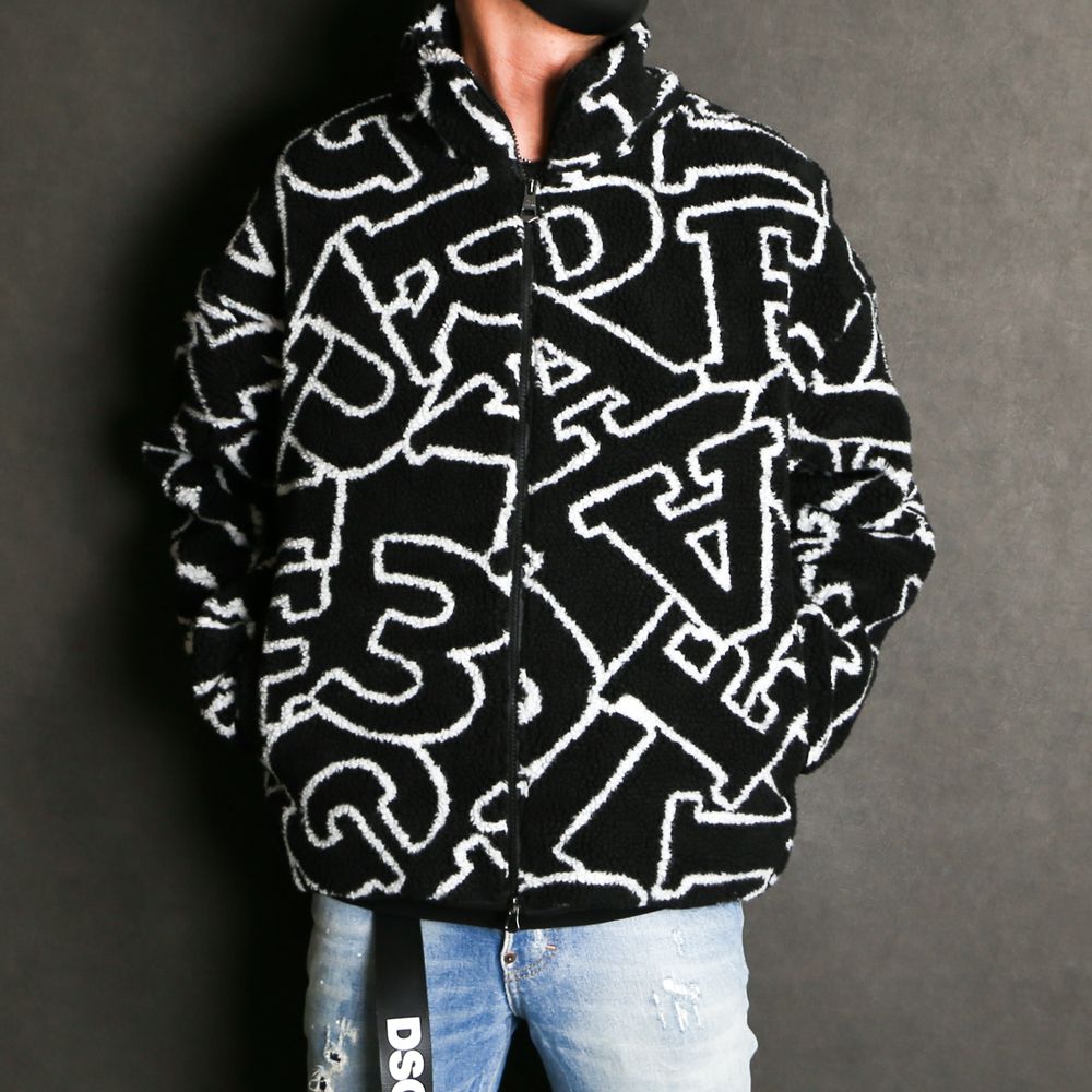 DIAGONAL LOGO BOA JACKET / ダイアゴナルロゴ ボア トラックジャケット / USO-21055