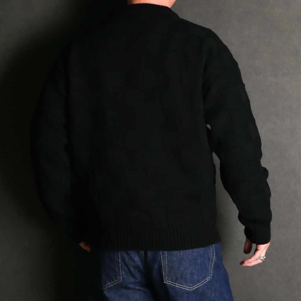 SWEATER CHECKER / クルーネックニット - チェッカー / 1252035