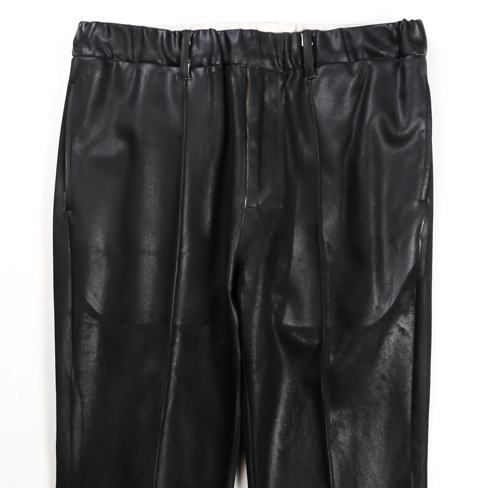 "LEATHER COATING JERSEY" TRACK PANTS / トラックパンツ / TA23SS-PT028