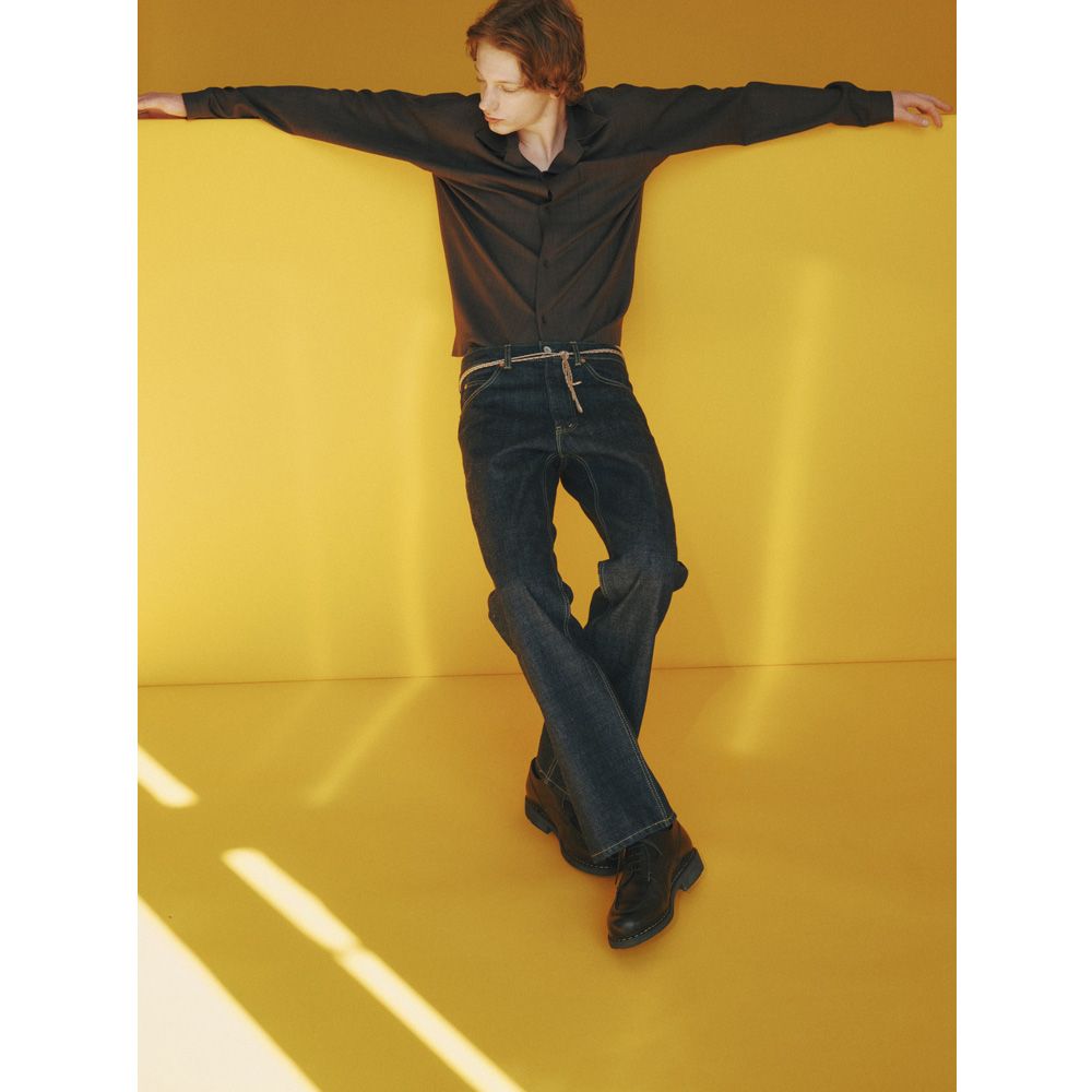 SLIGHT FLARE JEANS - INDIGO O.W / オーガニックコットン 13.5oz セルビッチデニム - スライトフレアジーンズ / M26C07PT02C