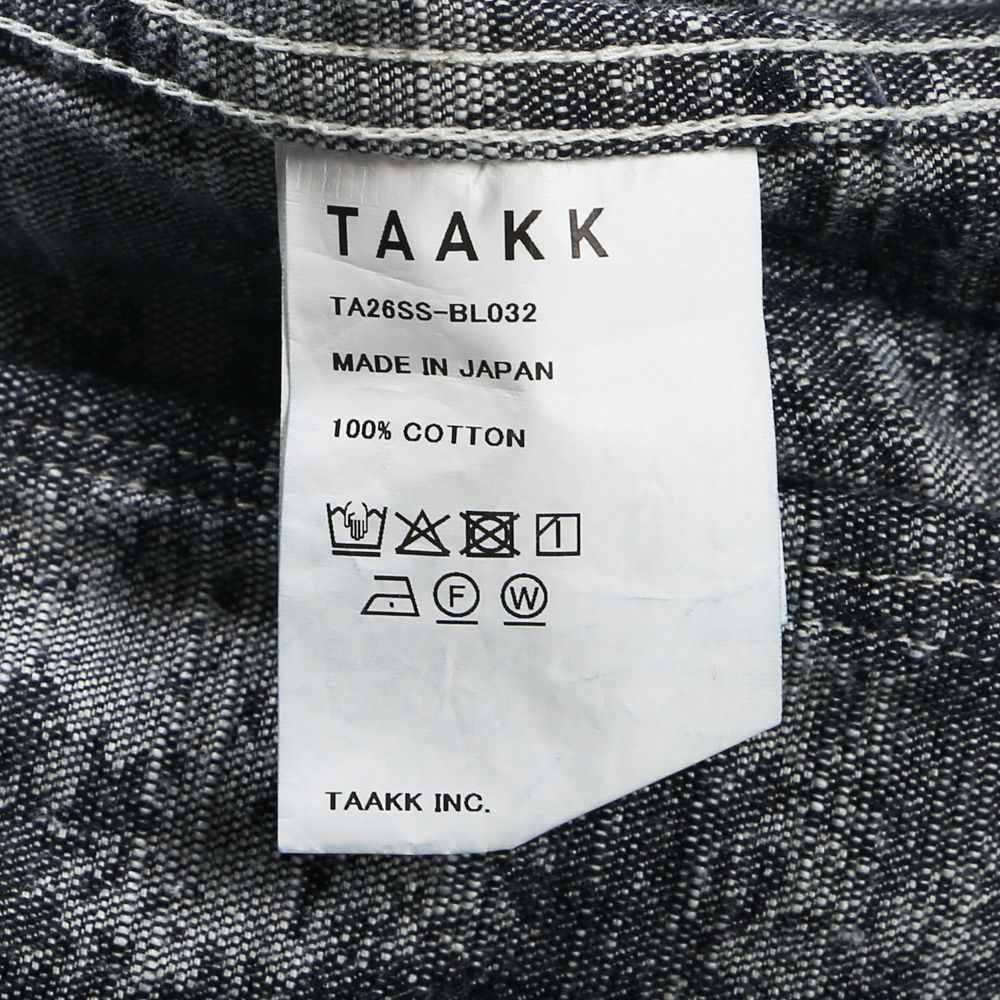"TAAKK DENIM" 3rd Type Denim Jacket - One Wash / デニムジャケット / TA26SS-BL032