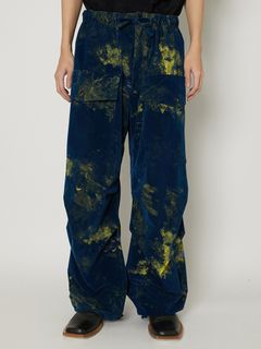 "FLOCKY + PIGMENT PRINT" PARACHUTE PANTS / パラシュートパンツ / TA23AW-PT018