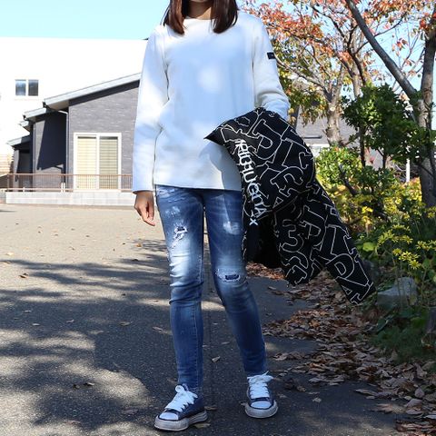【1PIU1UGUALE3 RELAX】【RESOUND CLOTHING】【Maison MIHARA YASUHIRO】【DSQUARED2】 コーディネート(女性モデル166cm)
