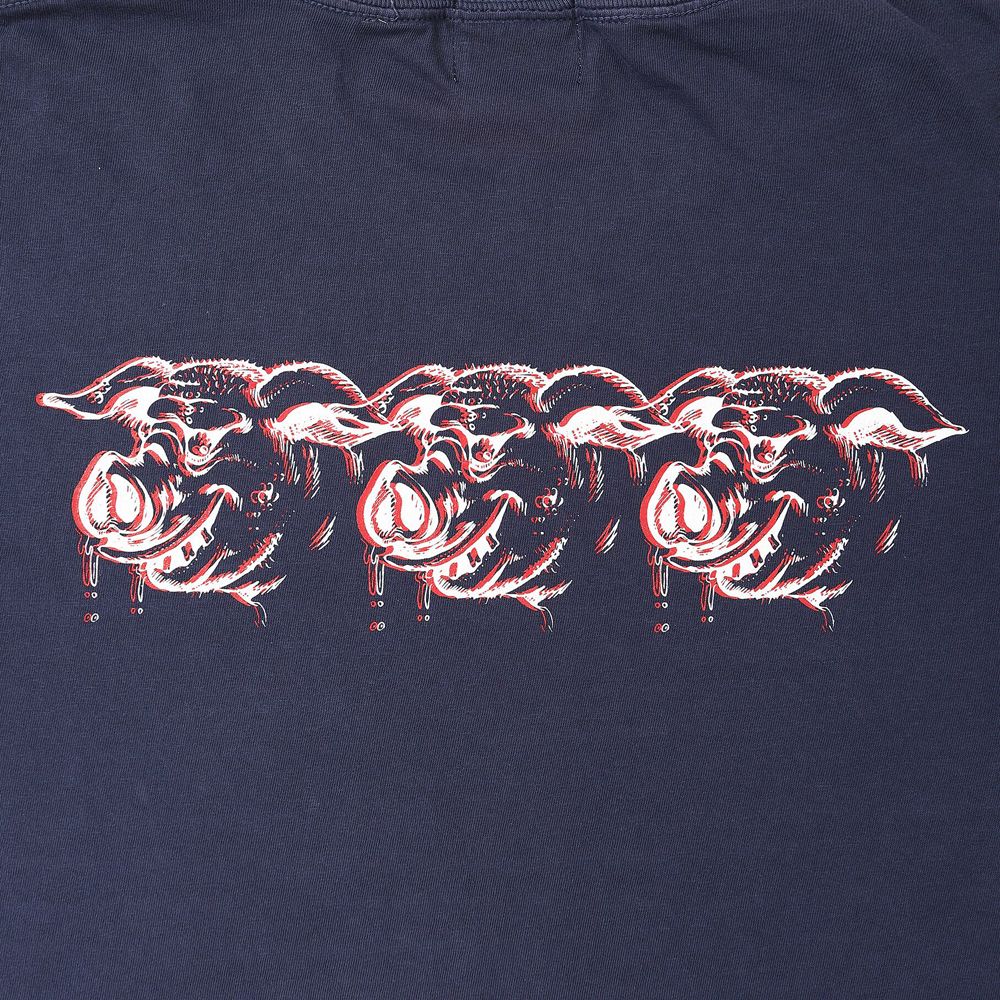 SCUM PORK L/S TEE - NAVY / ロングスリーブTシャツ