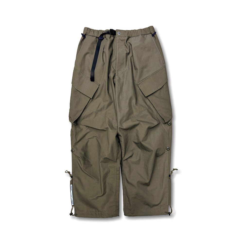 パンツ・ボトムスその他 PARTIMENTO Peeling Washed Pants 5FT1143 POLIQUANT - THE CHANGING LENGTH / HEM FATIGUE PANTS - OLIVE