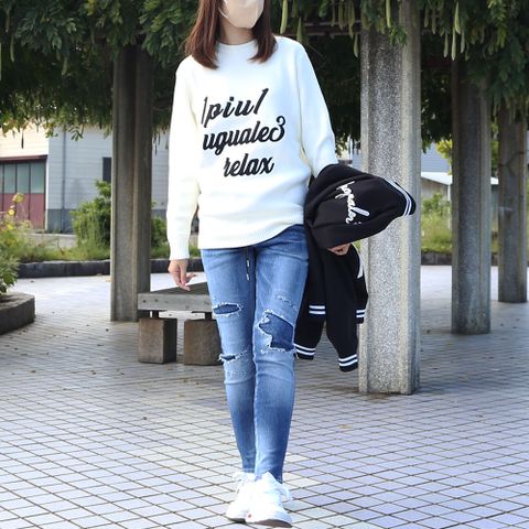 【1PIU1UGUALE3 RELAX】【RESOUND CLOTHING】【Maison MIHARA YASUHIRO】 コーディネート(女性モデル166cm)