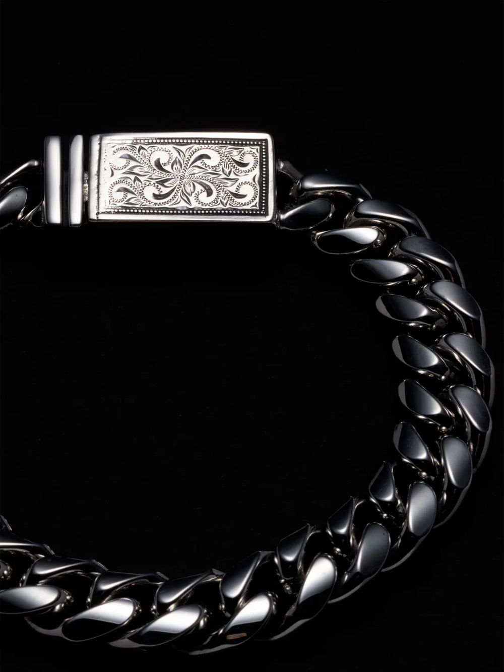 Engraved Box Clasp Bracelet / ブレスレット / RX-618-1