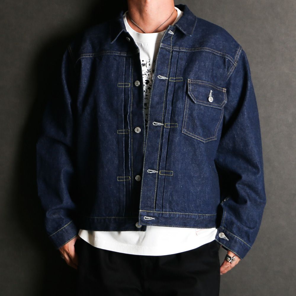 MASSES × Maison MIHARA YASUHIRO / DENIM JACKET ONE WASH MMY - INDIGO / セルヴィッヂデニム 1st型ジャケット / C15BL035