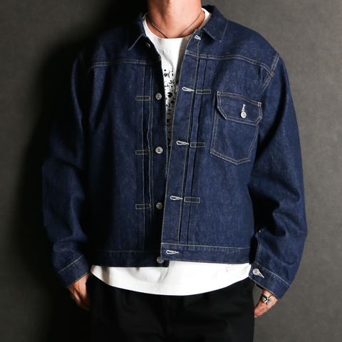 MASSES × Maison MIHARA YASUHIRO / DENIM JACKET ONE WASH MMY - INDIGO / セルヴィッヂデニム 1st型ジャケット / C15BL035