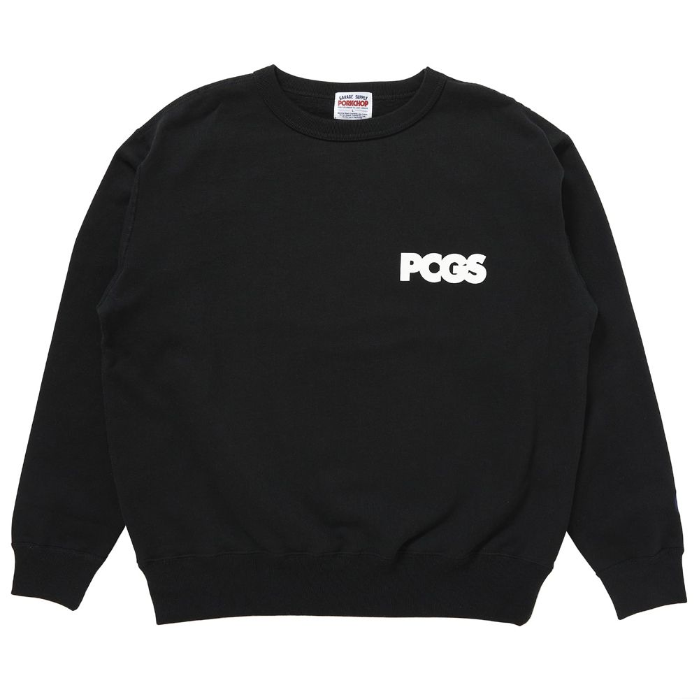 【ラスト1点-サイズL】 PCGS SQUARE SWEAT - BLACK / スウェット