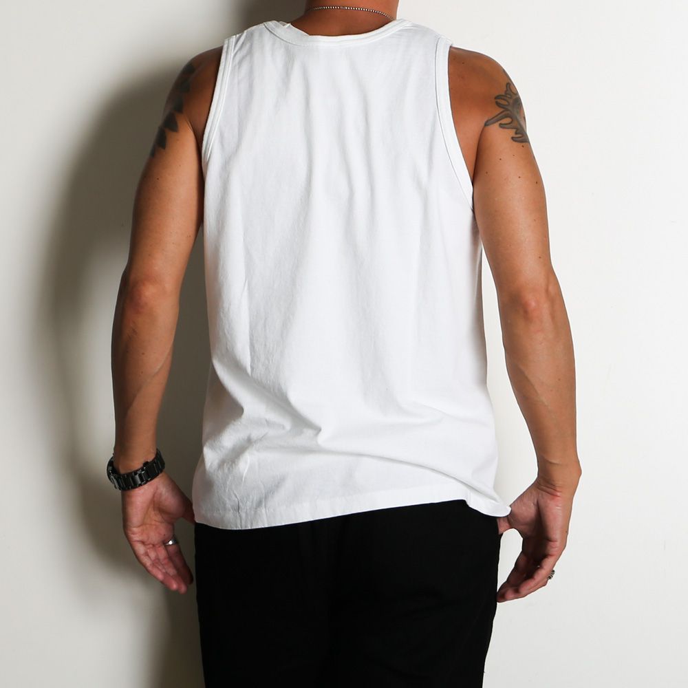 【ラスト1点-サイズM】 SD US Cotton Logo Tank - White / タンクトップ / TSTNG080