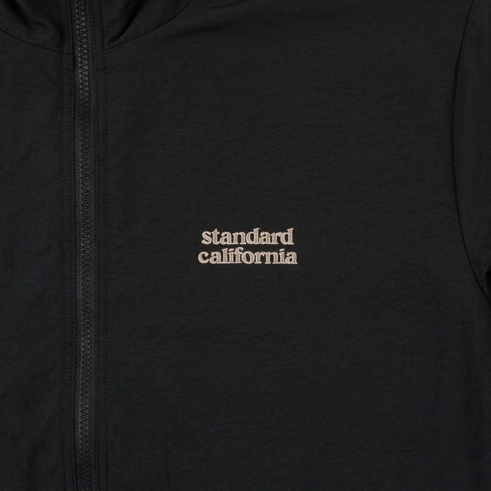 SD Shelled Fleece Jacket - Black / ナイロンフリースジャケット / OUNLE280