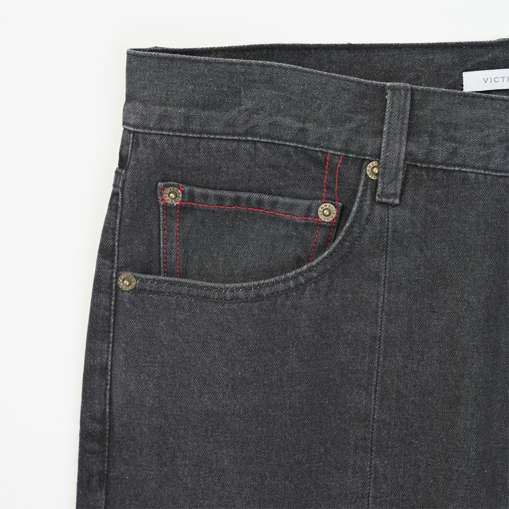 WASHED DENIM PANTS / センタースリット デニムパンツ / VTM-21-P-032