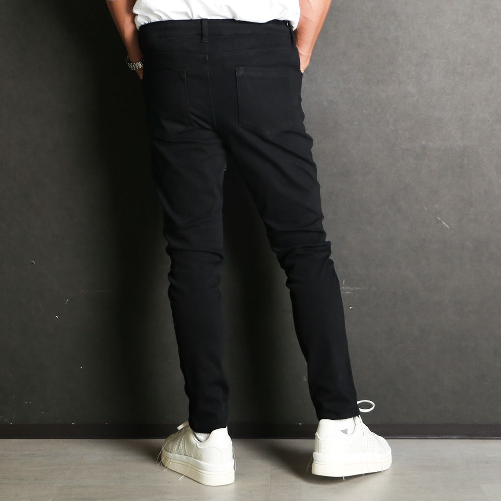 MICK DENIM JERSEY - BLACK / ジャージーンズ / BASIC-ST-020
