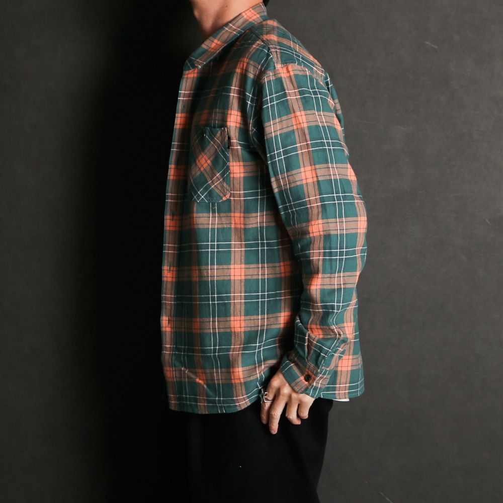 COTTON LINEN CHECK SHIRT / コットンリネン チェックシャツ / 26'RS-0206