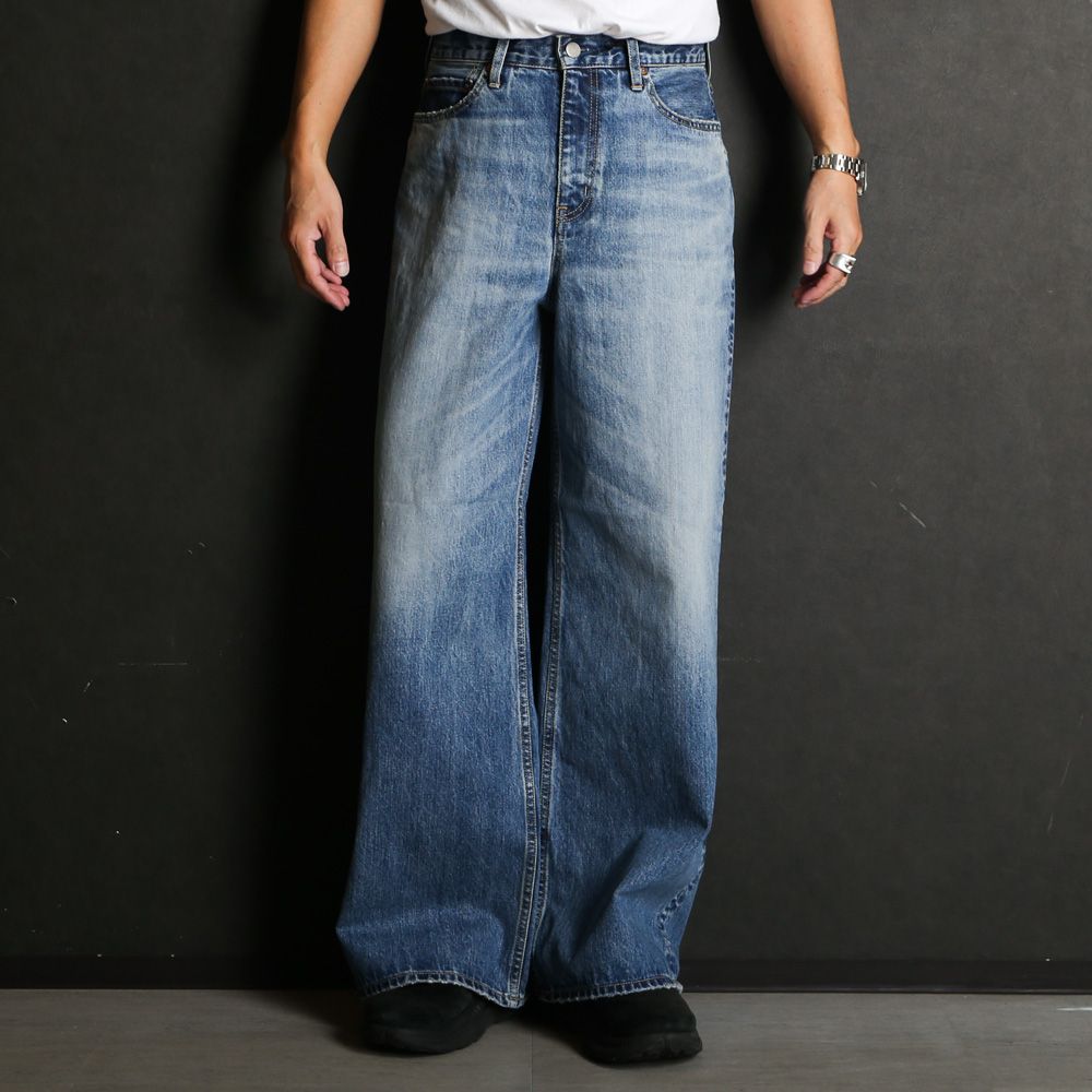 ×HAGUN / WIDE PIPE DENIM PANTS - BLUE / バギーシルエット デニムパンツ / VTM-25-P-103