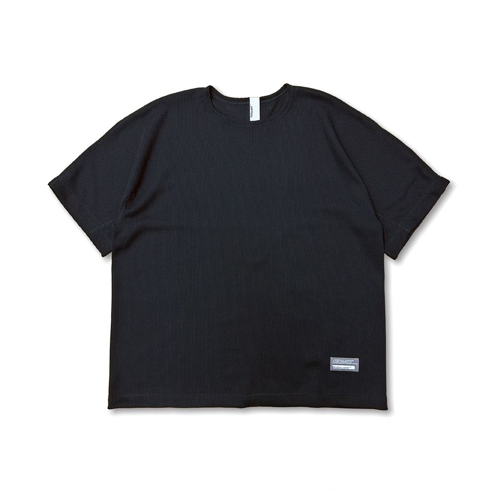 THE LINKED WAFFLE S/S TEE - BLACK / 2501002