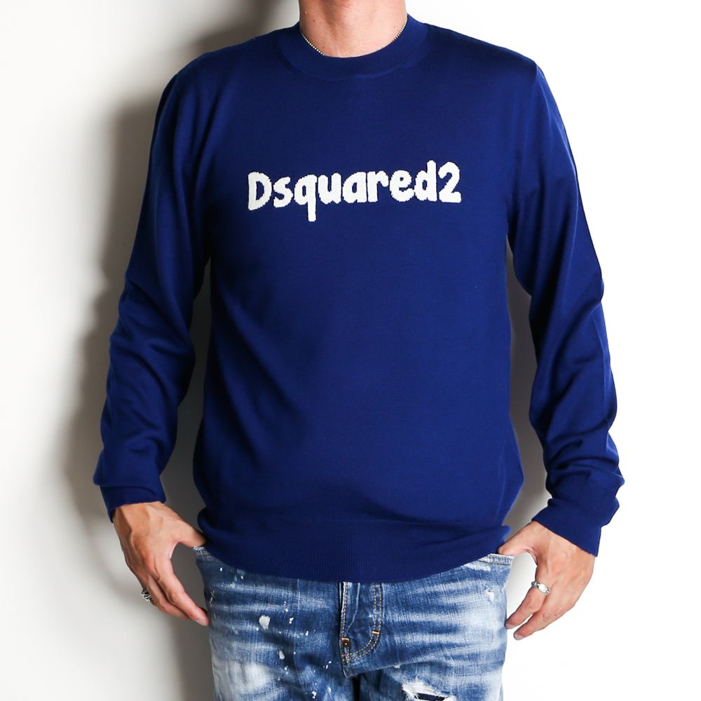 DSQUARED2 - D2 Cartoon Pullover / プルオーバーニット / S74HA1173