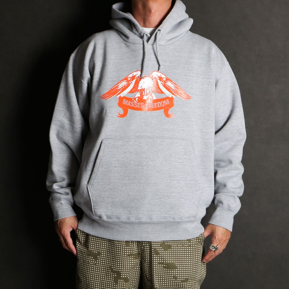masses　パーカー MASSES - 【ラスト1点-サイズL】 SWEAT HOODED FREEDOM WASH