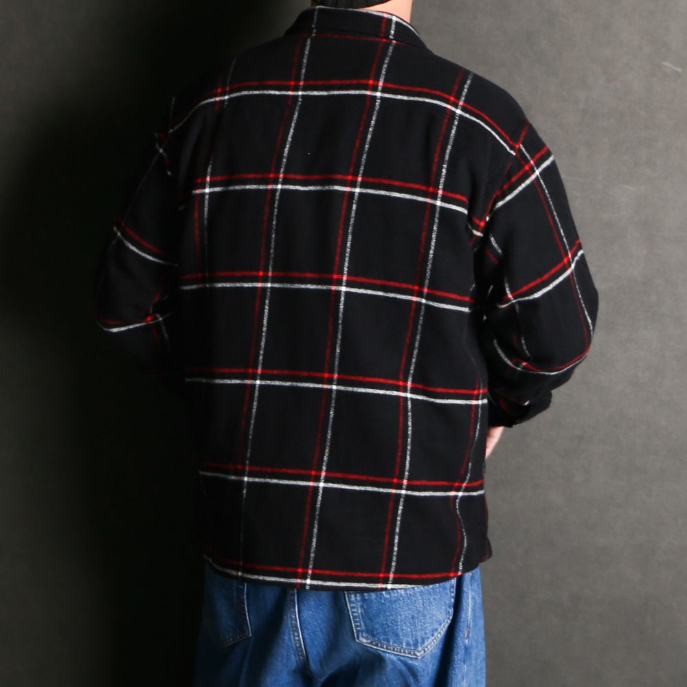 COTTON FLANNEL CHECK SHIRT-  RED / チェックシャツ / 25'RS-0907