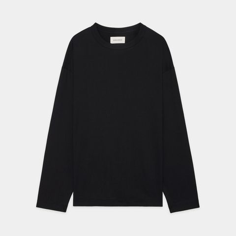 COMFORT FIT Tee L/S - BLACK / オーガニックGIZA 80/3 天竺 サバイバルクロス® - コンフォートフィットTee L/S / A26A19CS01C