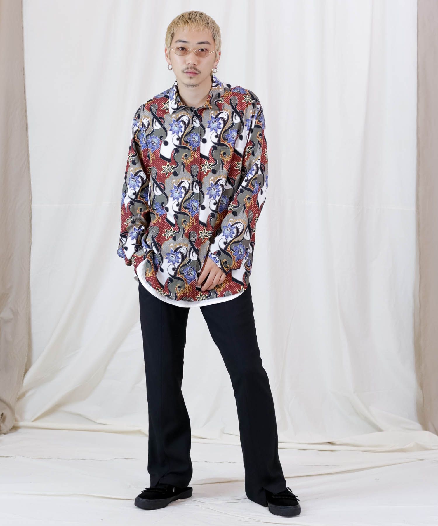 ROMANTIC-TONIGHT L/S SH / グラフィック シャツ / 379104