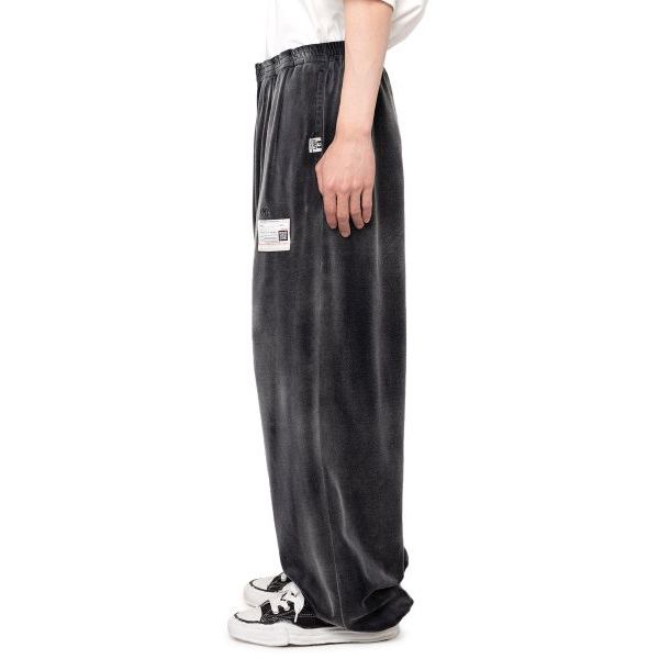 Sun faded Like Velour Pants - BLACK / ベロアパンツ / A13PT563