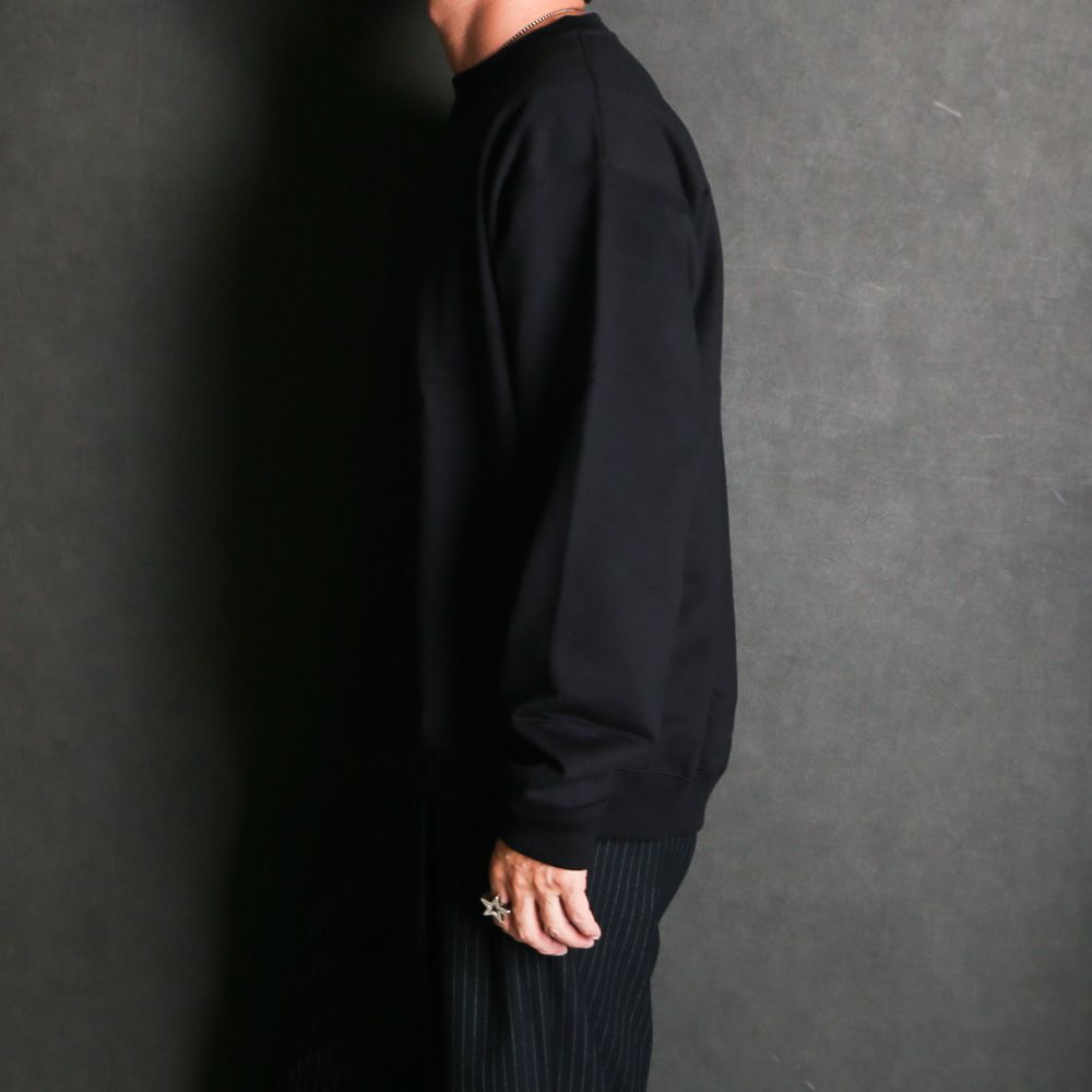 【ラスト1点-サイズ3】 Comfort Sweat - Black / オーガニックコットンヘビー吊裏毛 - コンフォートスウェット / A26C13CS04C