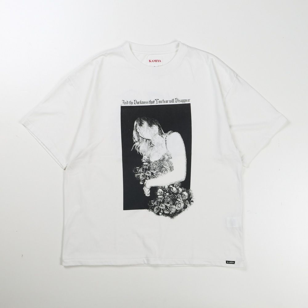 【ラスト1点-サイズL】 “SWEET SMILE” Tee T/C - WHITE / グラフィック Tシャツ / G16TS096