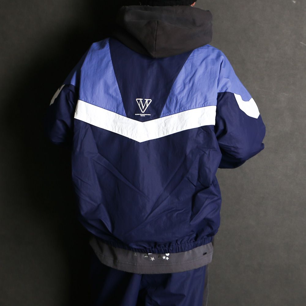 Track Jacket Combined Parka - BLACK / トラックジャケット コンバインド パーカー / A16PK571