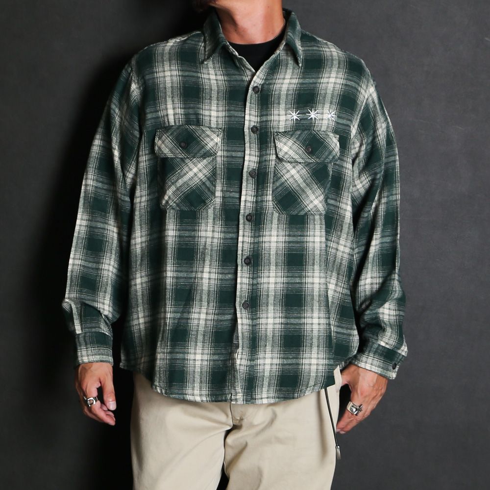 Flannel Shirt - Green / フランネルシャツ / GD0468