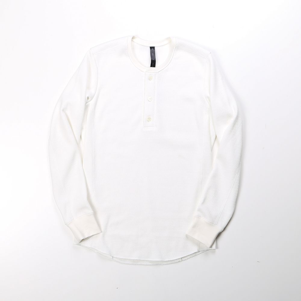 henley long-T(back boa) / ボアフリース ヘンリーネックTシャツ / 7907 lj88s