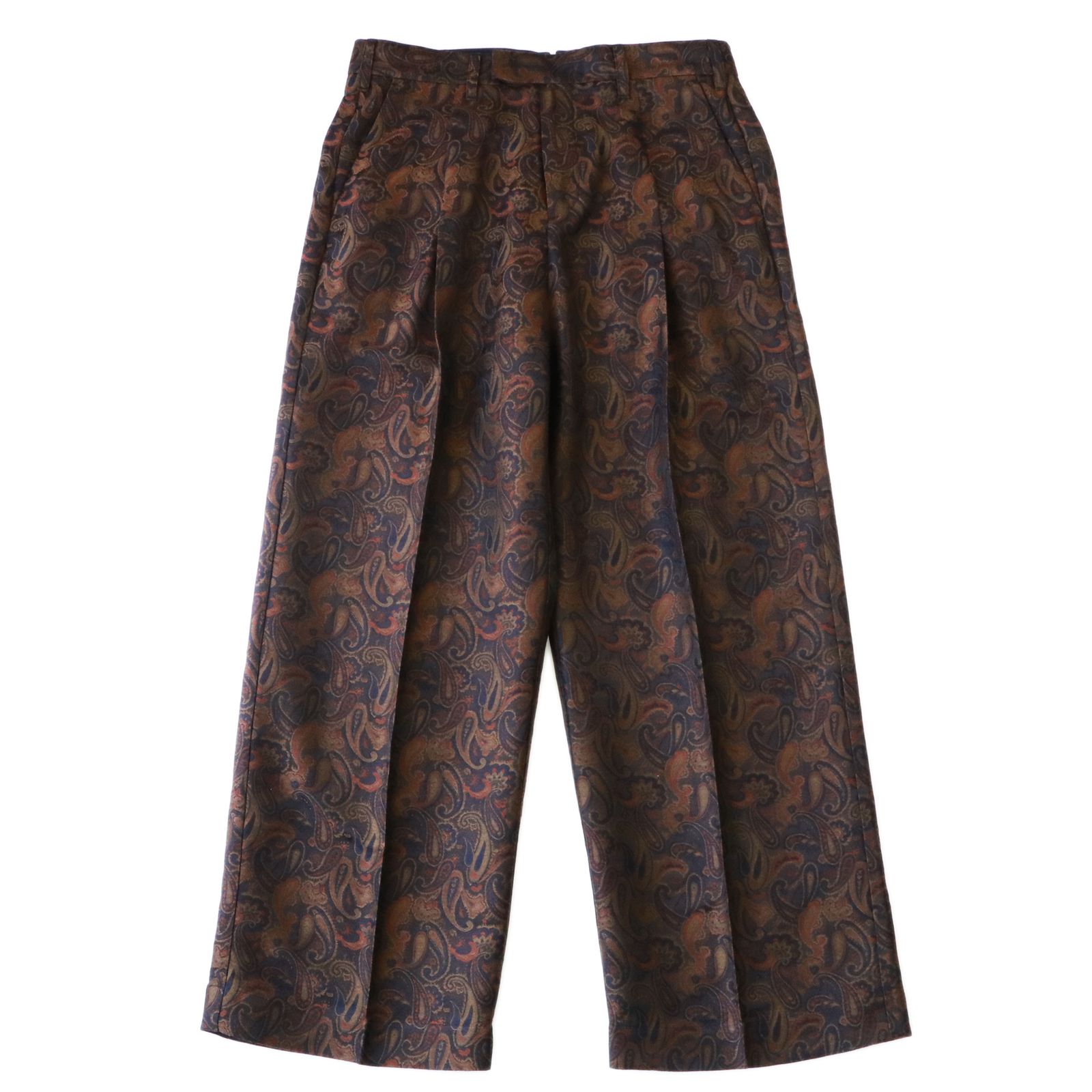 1 tuck wide trouser - Paisley jacquard / 1タックワイドトラウザー ペイズリージャガード / SN-396