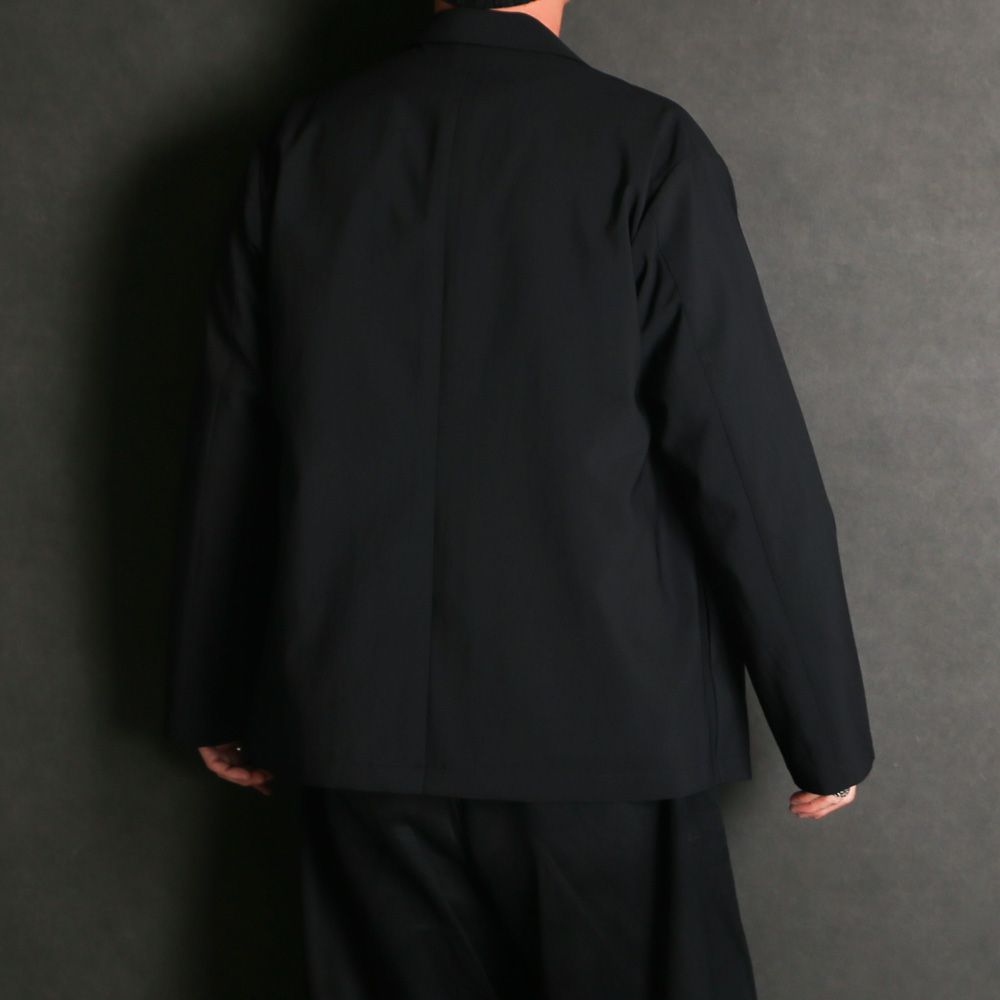 【ラスト1点-サイズ1】 STRETCH TECH JACKET - BLACK / テーラードジャケット / VTM-26-O-001