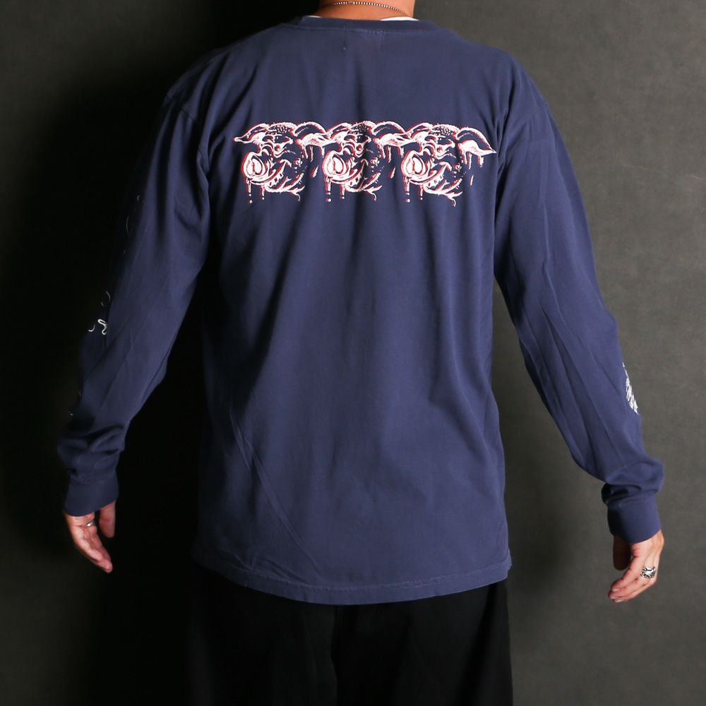 SCUM PORK L/S TEE - NAVY / ロングスリーブTシャツ