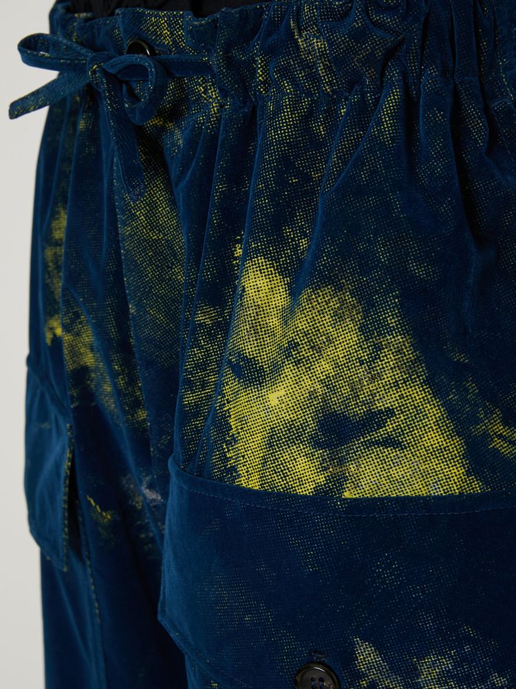 "FLOCKY + PIGMENT PRINT" PARACHUTE PANTS / パラシュートパンツ / TA23AW-PT018