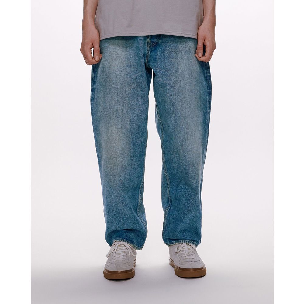 marka - COCOON FIT JEANS - FADED BLACK / オーガニック