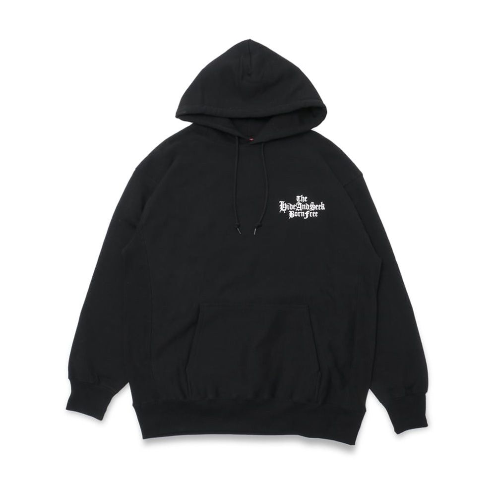 HideandSeek - 【ラスト1点-サイズL】 The H&S Hooded Sweat Shirt - BLK / プルオーバーパーカー /  HC-010524 | chemical conbination