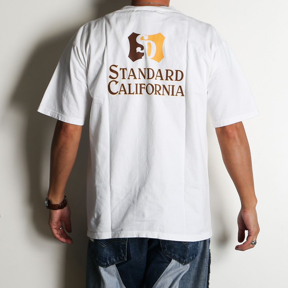 SD Heavyweight Shield Logo Pocket T - White / Tシャツ / TSOAF100