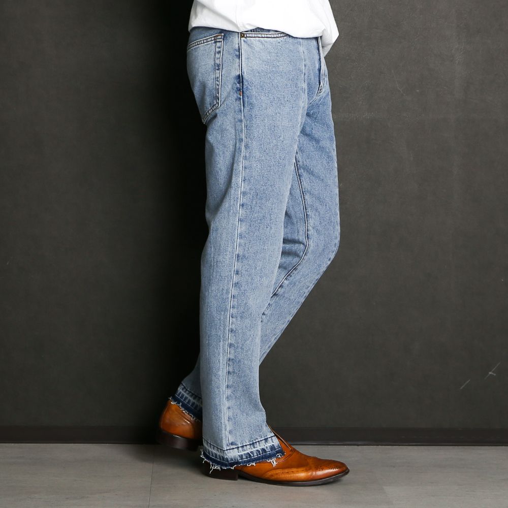 WASHED DENIM PANTS / センタースリット デニムパンツ / VTM-21-P-032