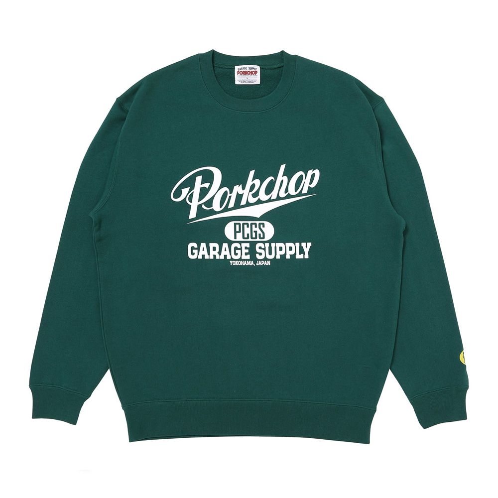 SCRIPT COLLEGE SWEAT - GREEN / スウェット