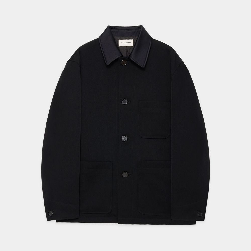 TUXEDO COVERALL - BLACK / ポロワース タキシードクロス - タキシードカバーオール / A25C11JK01C