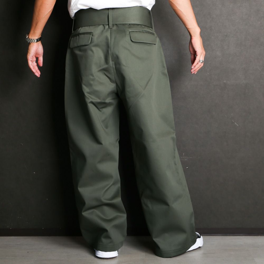 FACETASM - BELTED BIG HEART PANTS / ワイドパンツ / MKS-PT-M03 | chemical  conbination