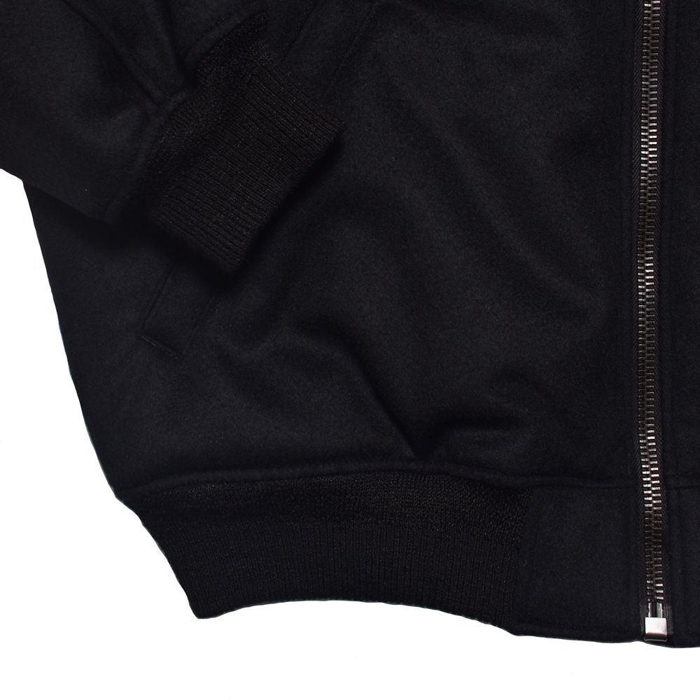 Wool  Melton Bomber JKT - BLK / 2511-9001