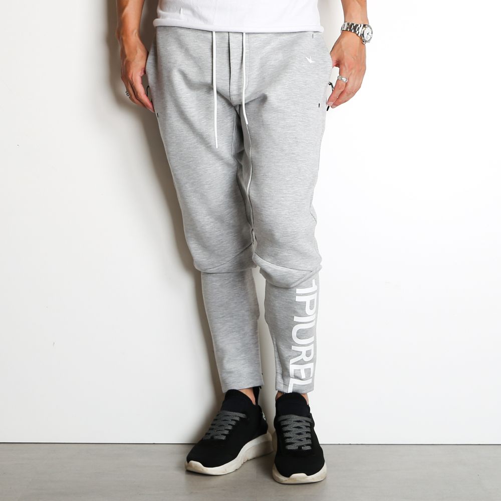 1PIU1UGUALE3 RELAX - TECH HEM LOGO LONG PANTS / テックスウェットパンツ / USB-22085 |  chemical conbination