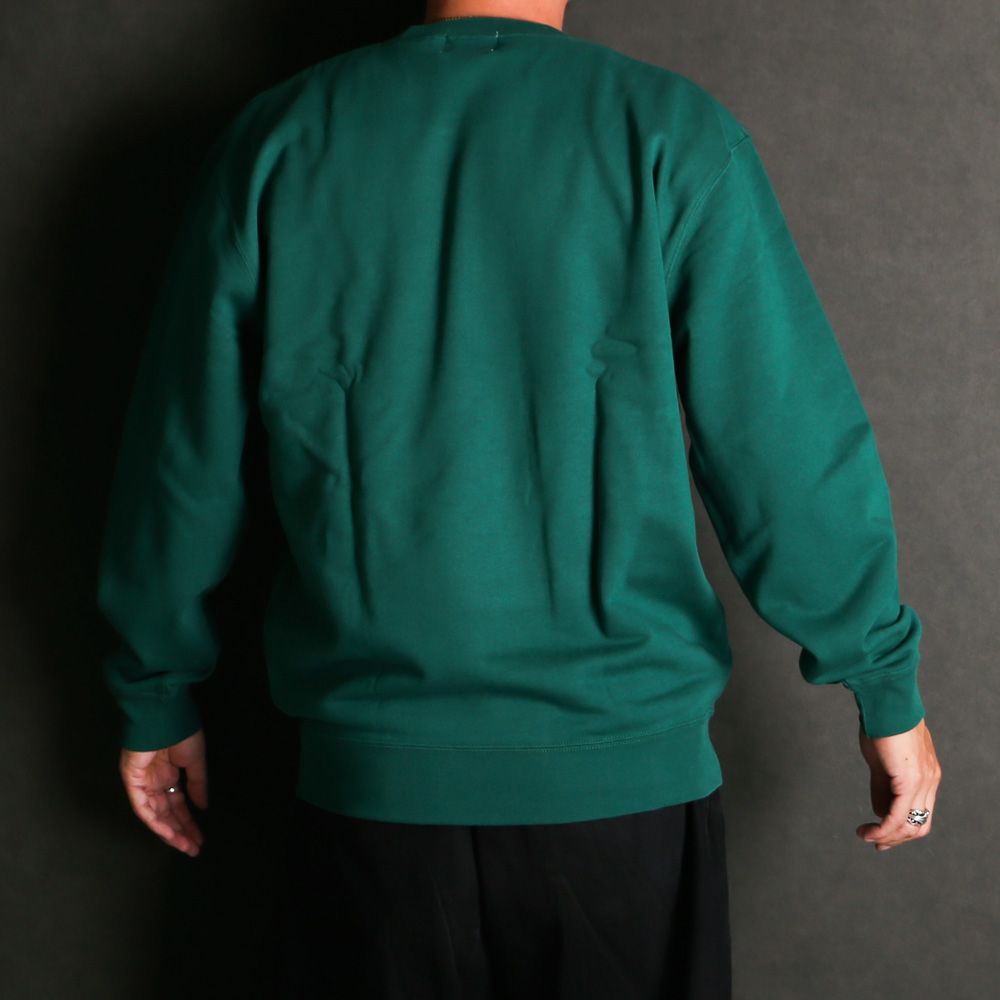 SCRIPT COLLEGE SWEAT - GREEN / スウェット