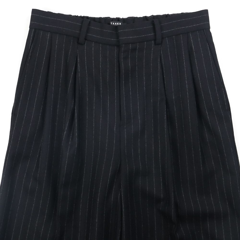 【ラスト1点-サイズ2】 "Jomon Relief" Wide Trousers - Black / ワイドトラウザー / TA26AW-PT063